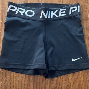 Nike Pro Women's Black Volleyball 3”Shorts